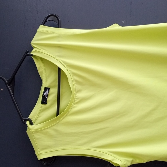 GUC tank top safety green mesh bottom size large - Picture 2 of 6